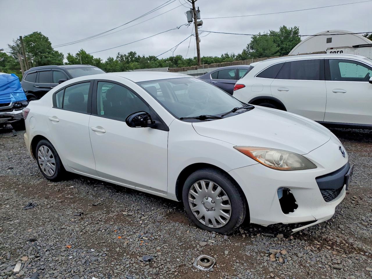 2012 Mazda 3 White vin: JM1BL1UG2C1520311