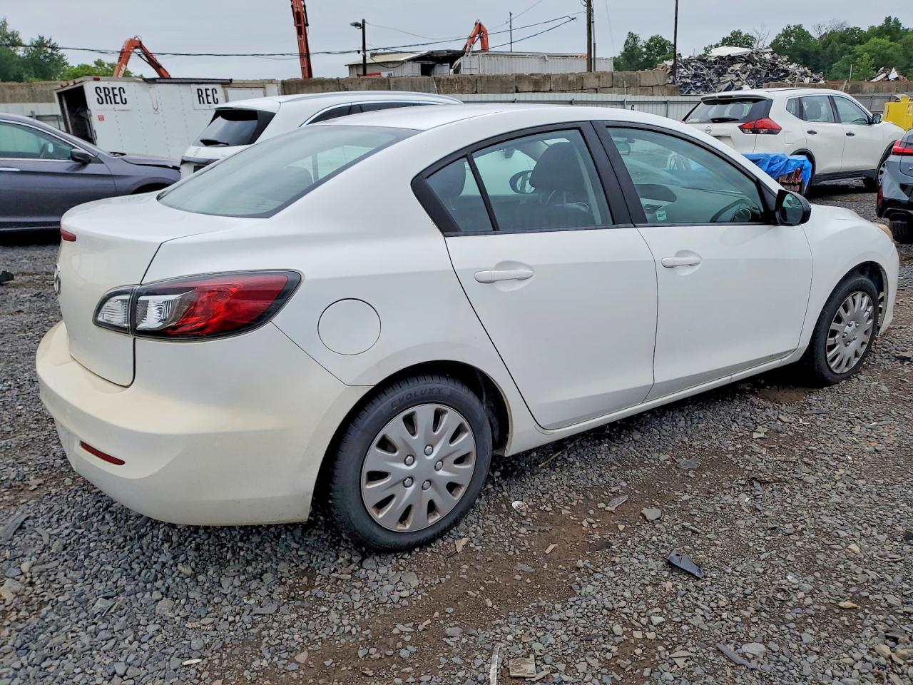 2012 Mazda 3 White vin: JM1BL1UG2C1520311