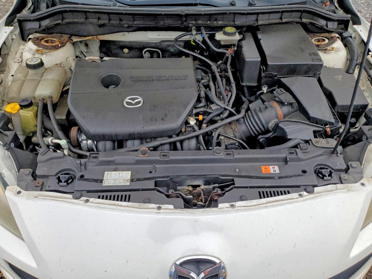 2012 Mazda 3 White vin: JM1BL1UG2C1520311