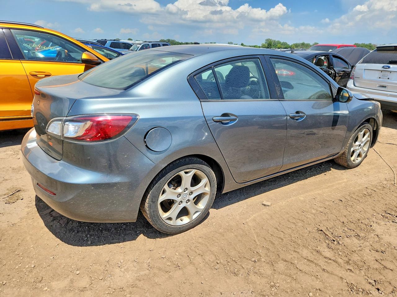 2012 Mazda 3 I Gray vin: JM1BL1UG2C1529767