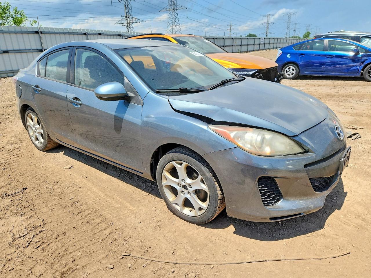 2012 Mazda 3 I Gray vin: JM1BL1UG2C1529767