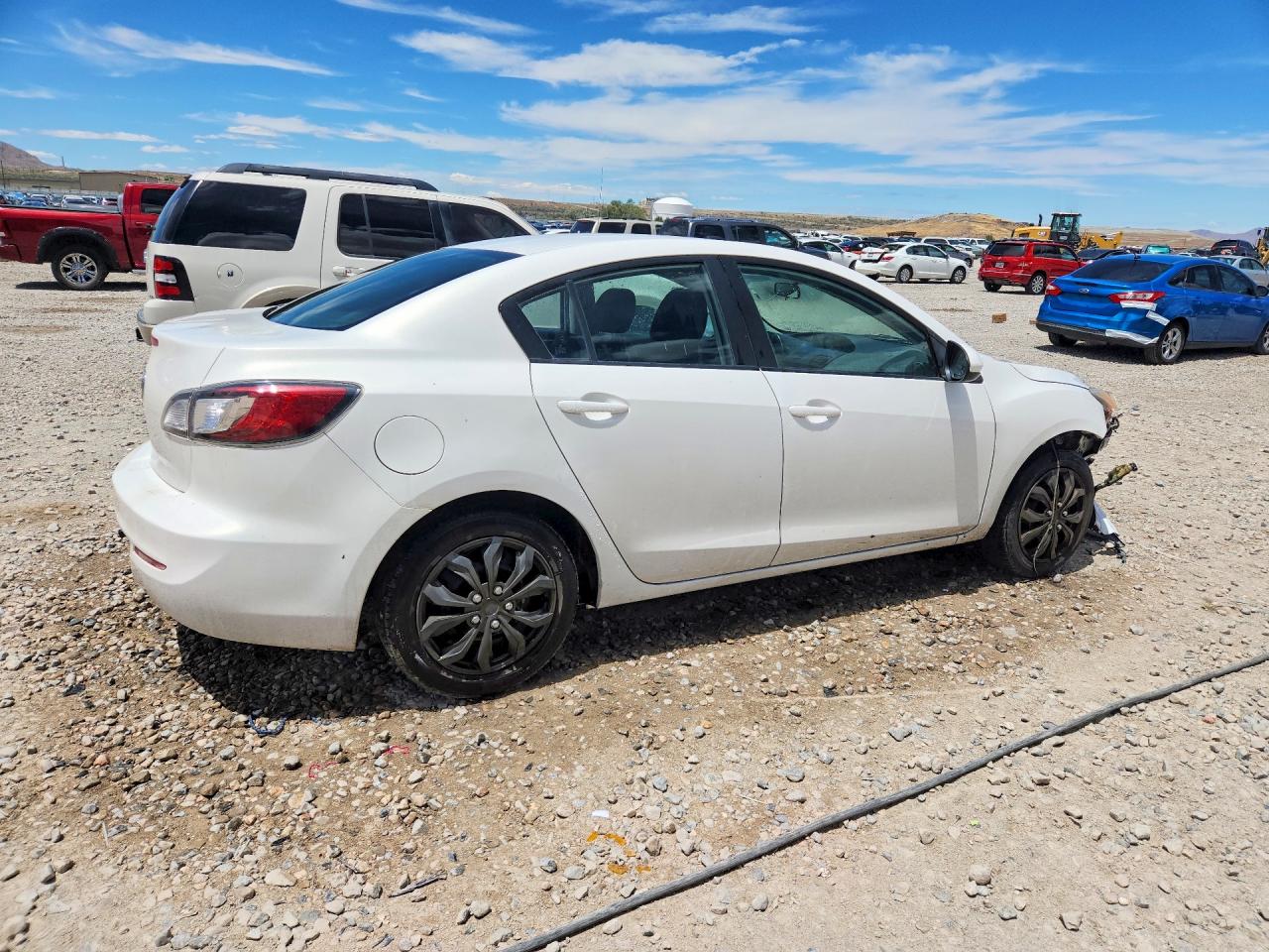 2012 Mazda 3 I White vin: JM1BL1UG3C1597849