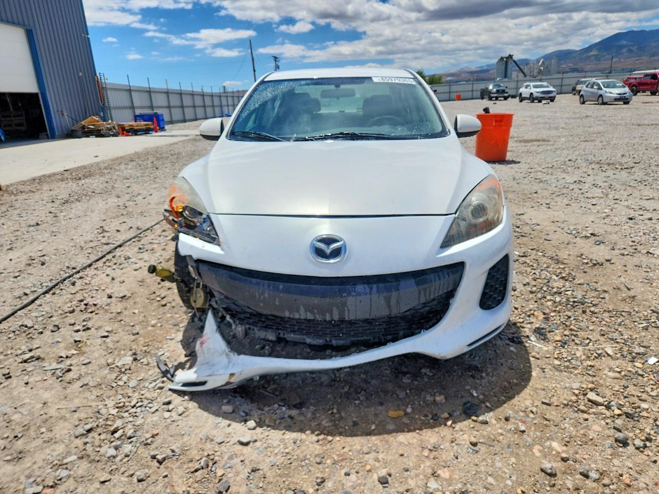 2012 Mazda 3 I White vin: JM1BL1UG3C1597849