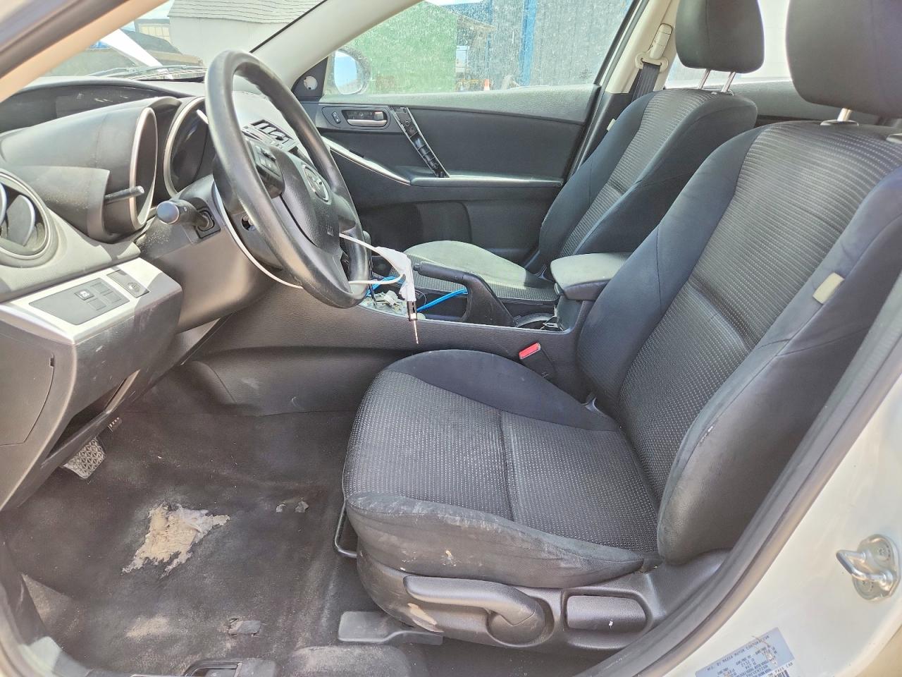 2012 Mazda 3 I White vin: JM1BL1UG3C1597849