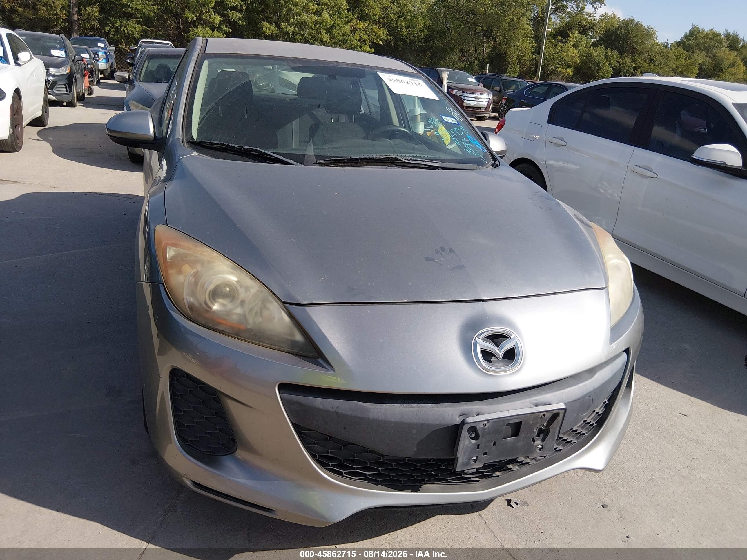 2012 Mazda Mazda3 I Sport Серый vin: JM1BL1UG4C1572958