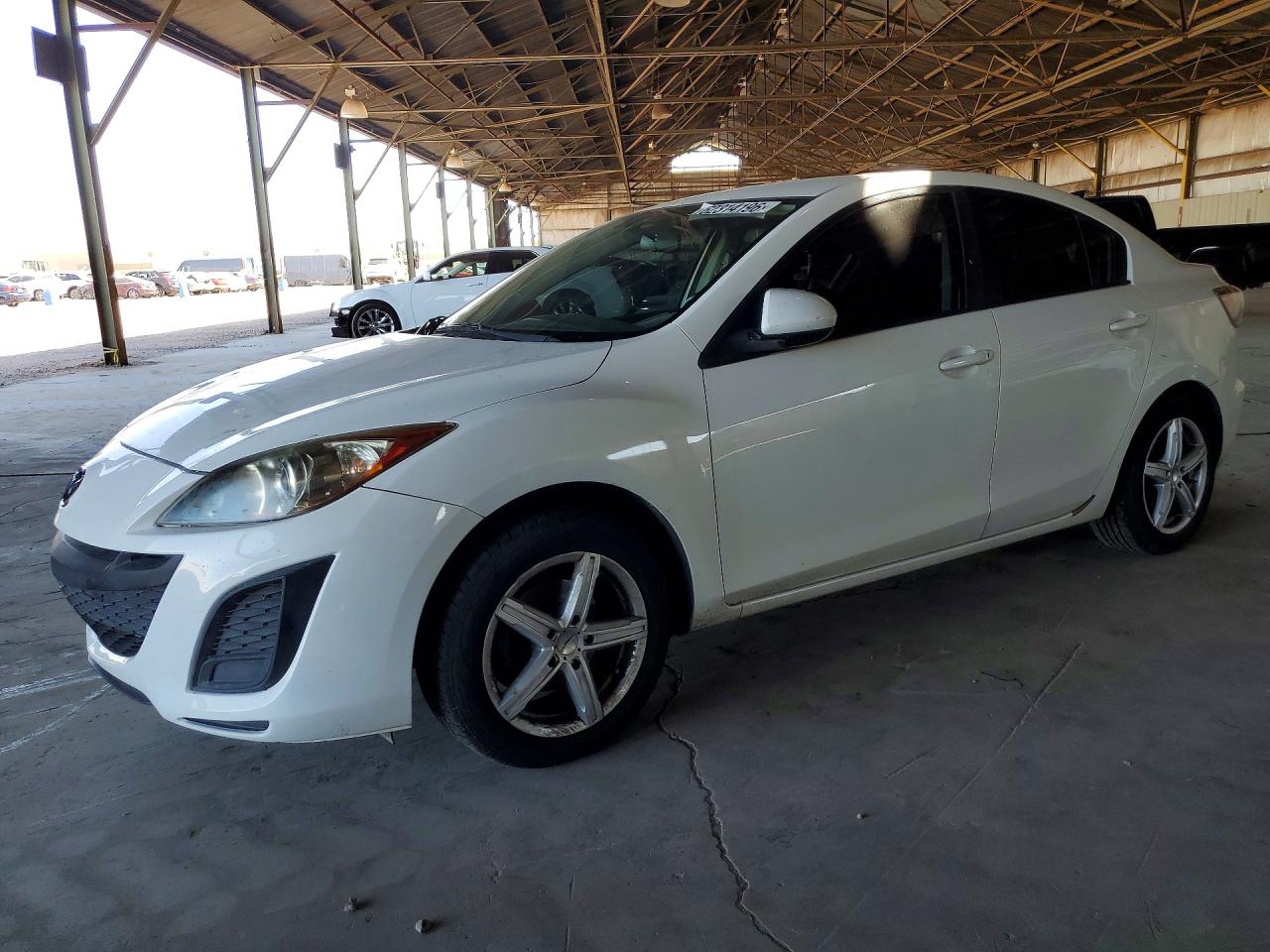 2011 Mazda 3 I White vin: JM1BL1UG6B1422140