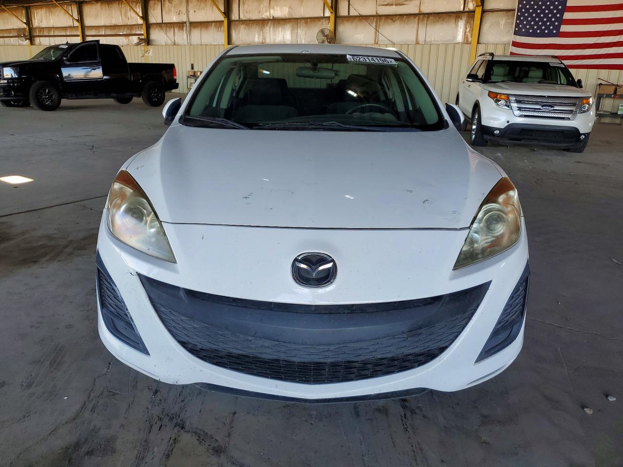 2011 Mazda 3 I White vin: JM1BL1UG6B1422140