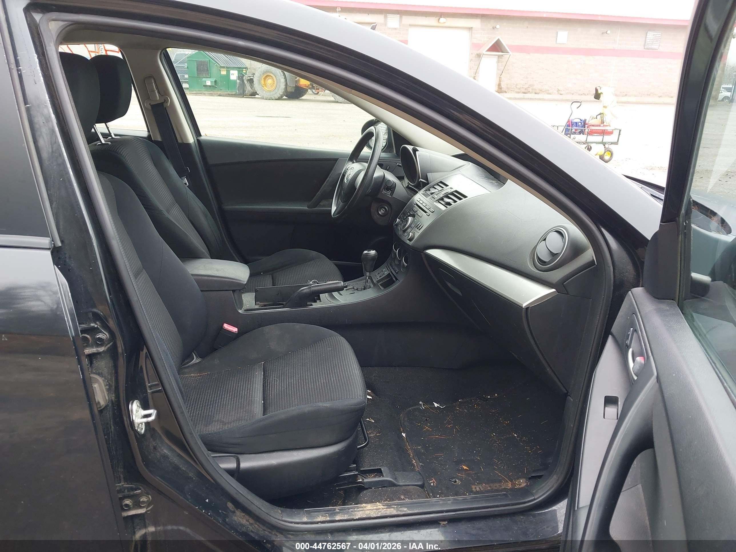 2012 Mazda Mazda3 I Sport Black vin: JM1BL1UG6C1518951