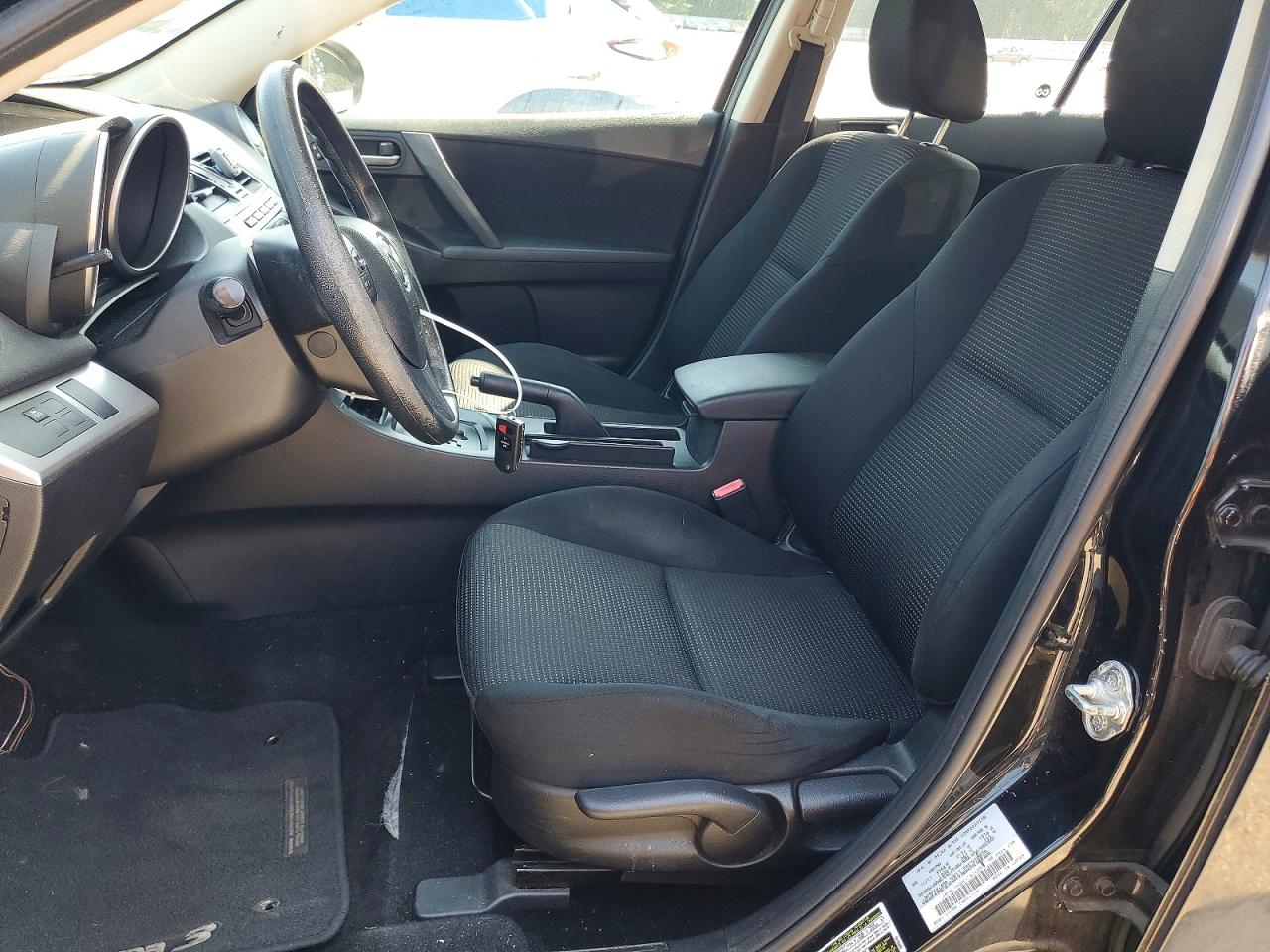 2012 Mazda 3 I Black vin: JM1BL1UG6C1562609