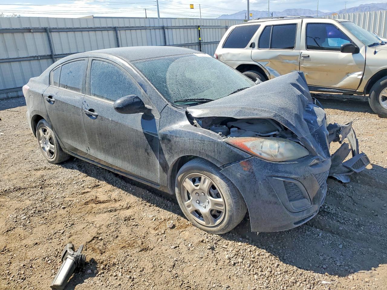 2011 Mazda 3 I Black vin: JM1BL1UG7B1403015