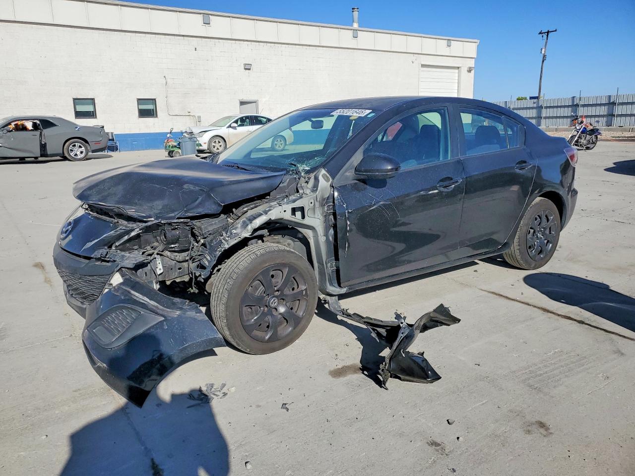 2011 Mazda 3 I Black vin: JM1BL1UG7B1424835