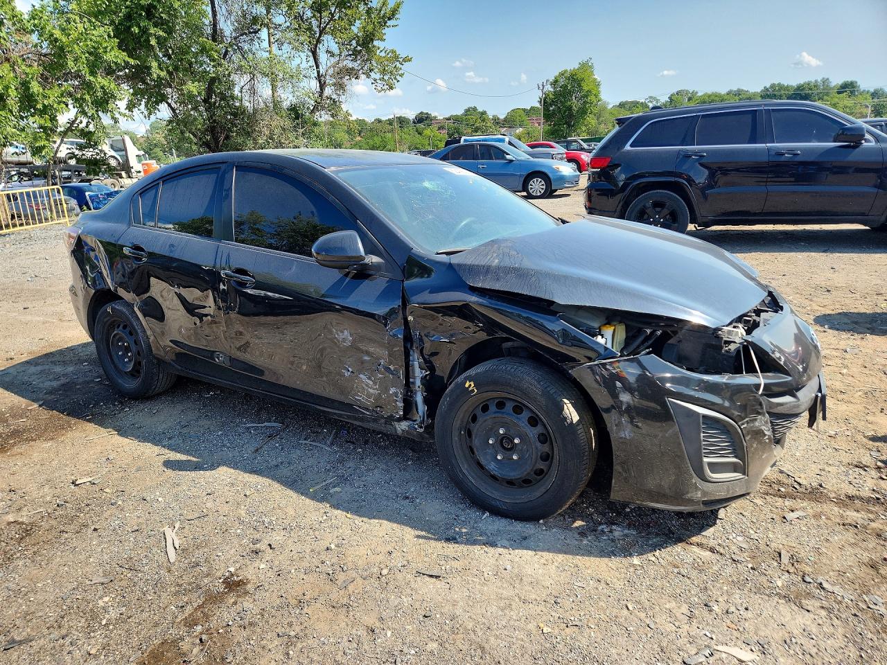 2011 Mazda 3 I Black vin: JM1BL1UG7B1470973