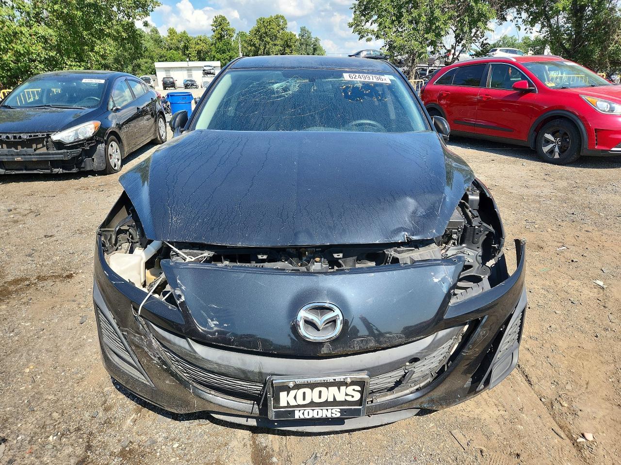 2011 Mazda 3 I Black vin: JM1BL1UG7B1470973