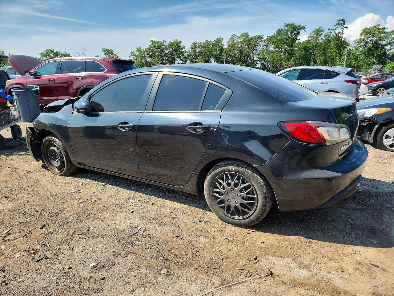 2011 Mazda 3 I Black vin: JM1BL1UG7B1470973