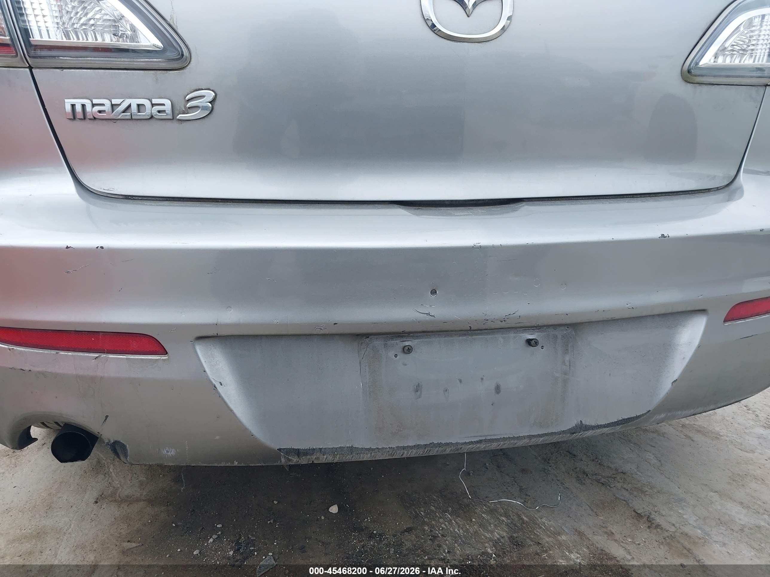 2012 Mazda Mazda3 I Sport Silver vin: JM1BL1UG7C1554714