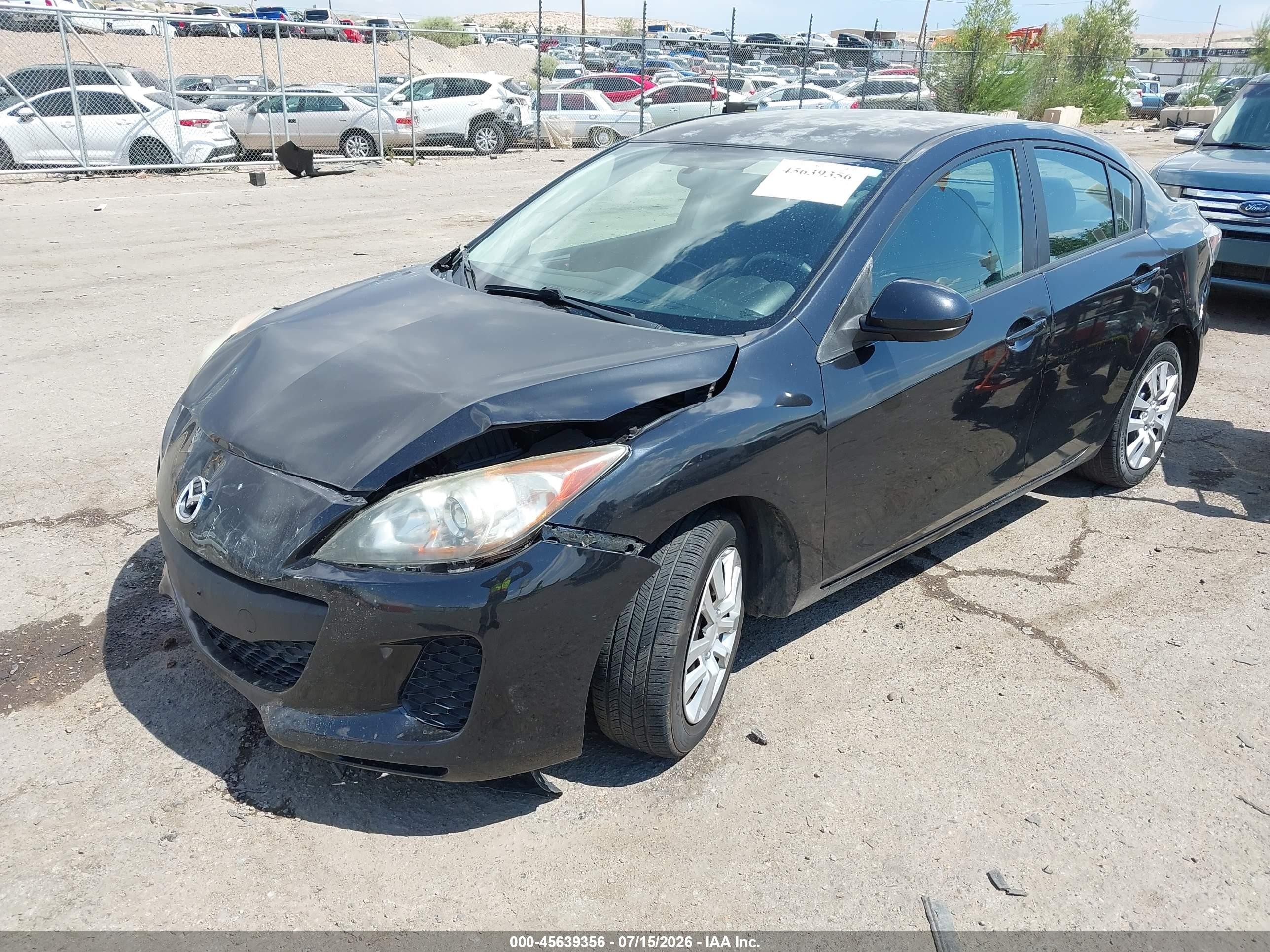 2012 Mazda Mazda3 I Sport Black vin: JM1BL1UG7C1590497