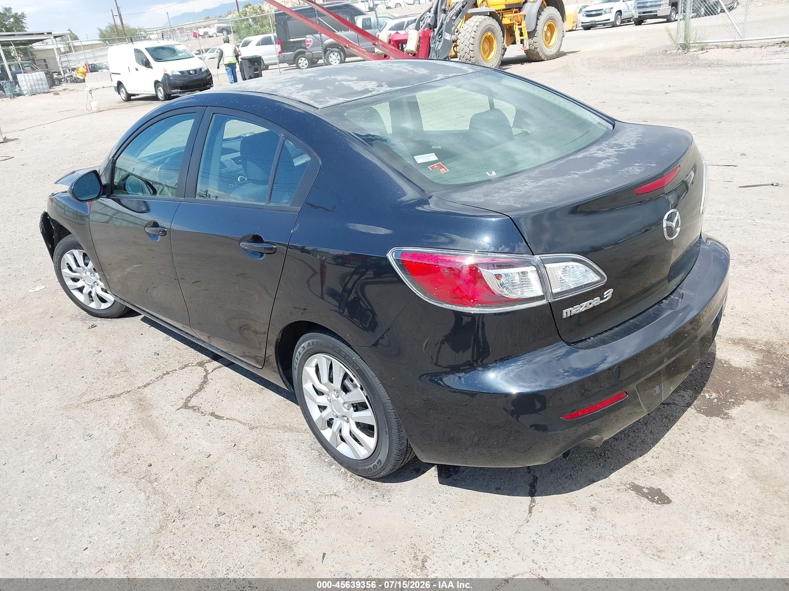 2012 Mazda Mazda3 I Sport Black vin: JM1BL1UG7C1590497