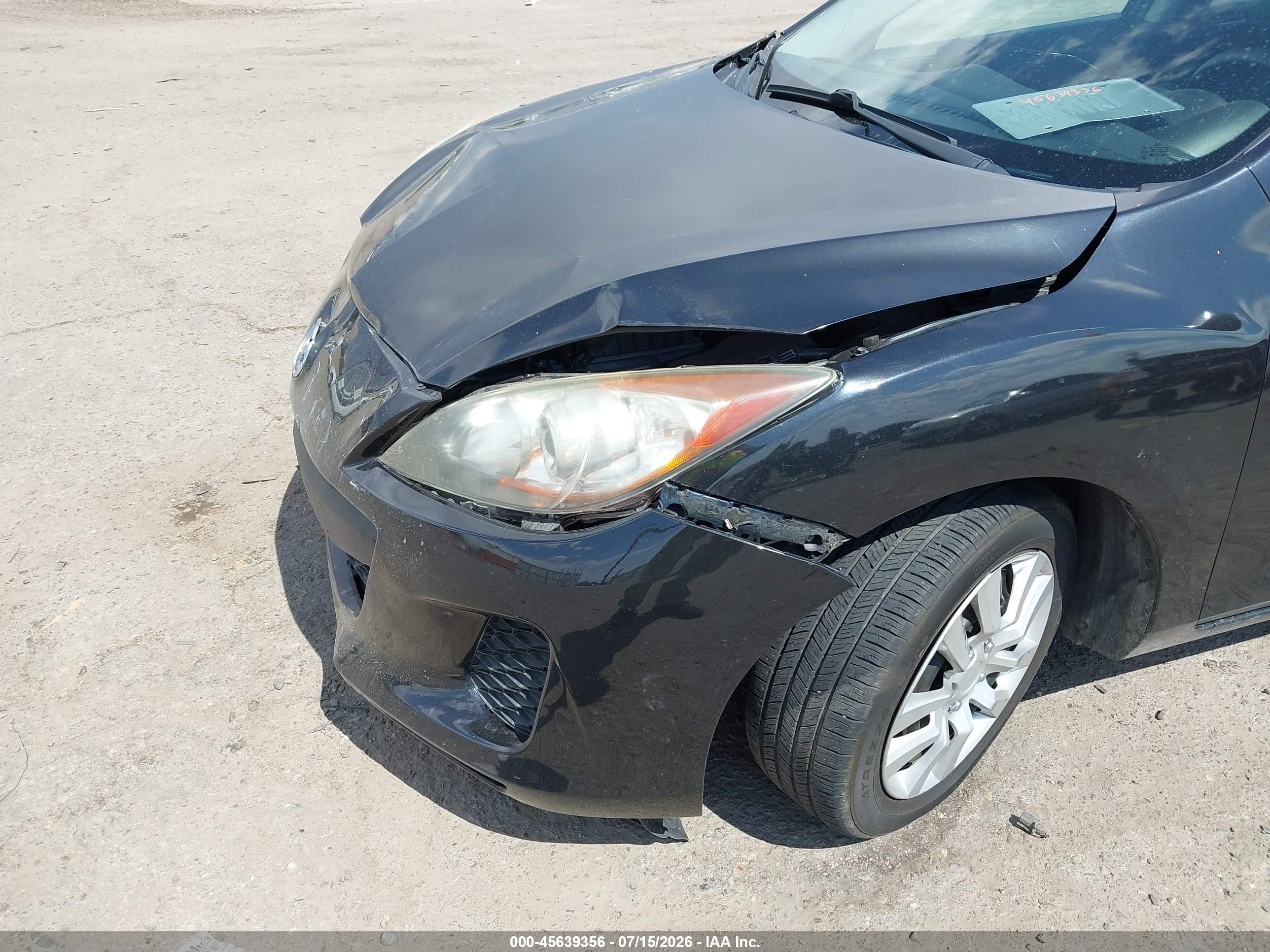 2012 Mazda Mazda3 I Sport Black vin: JM1BL1UG7C1590497