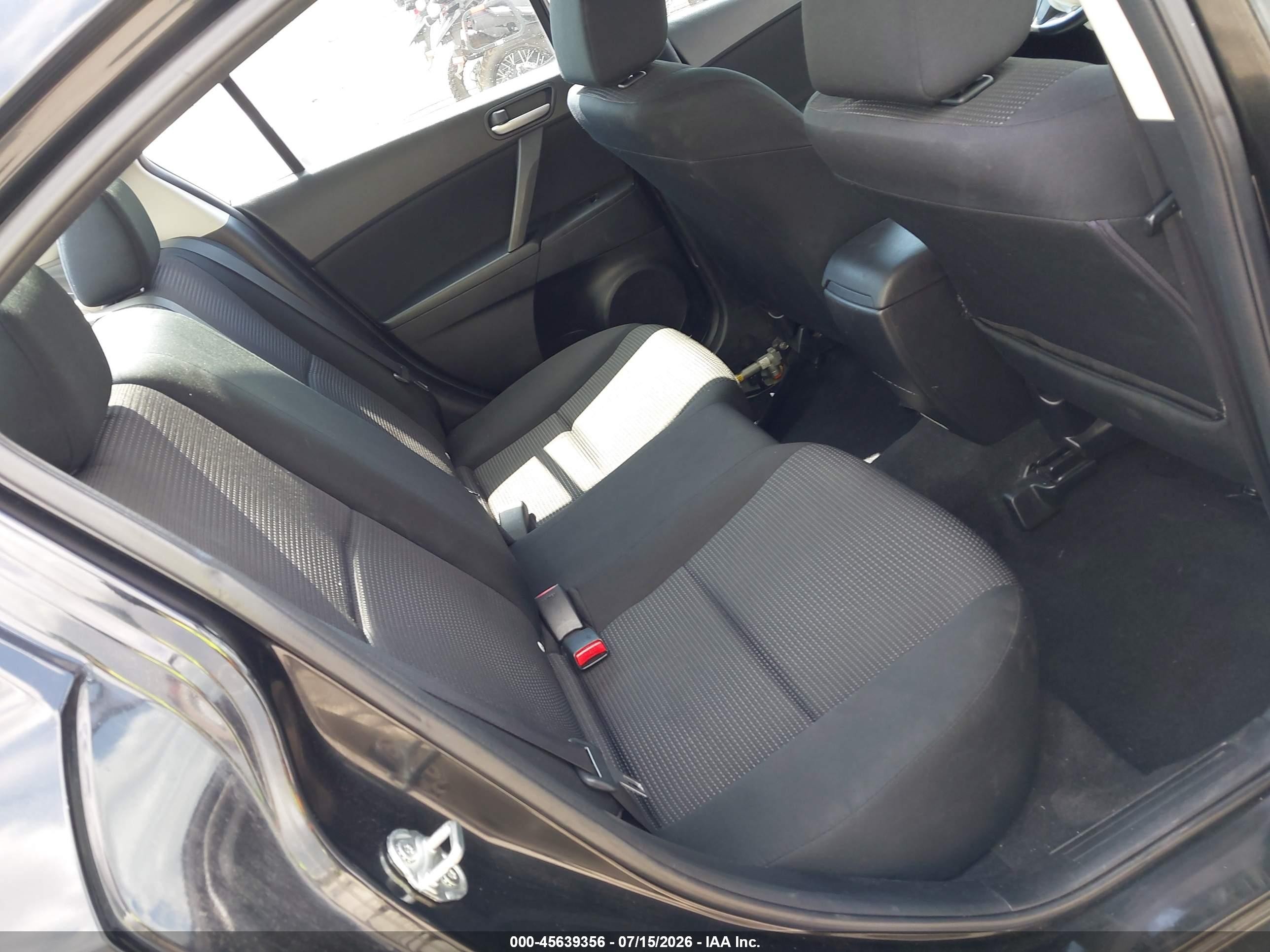 2012 Mazda Mazda3 I Sport Black vin: JM1BL1UG7C1590497
