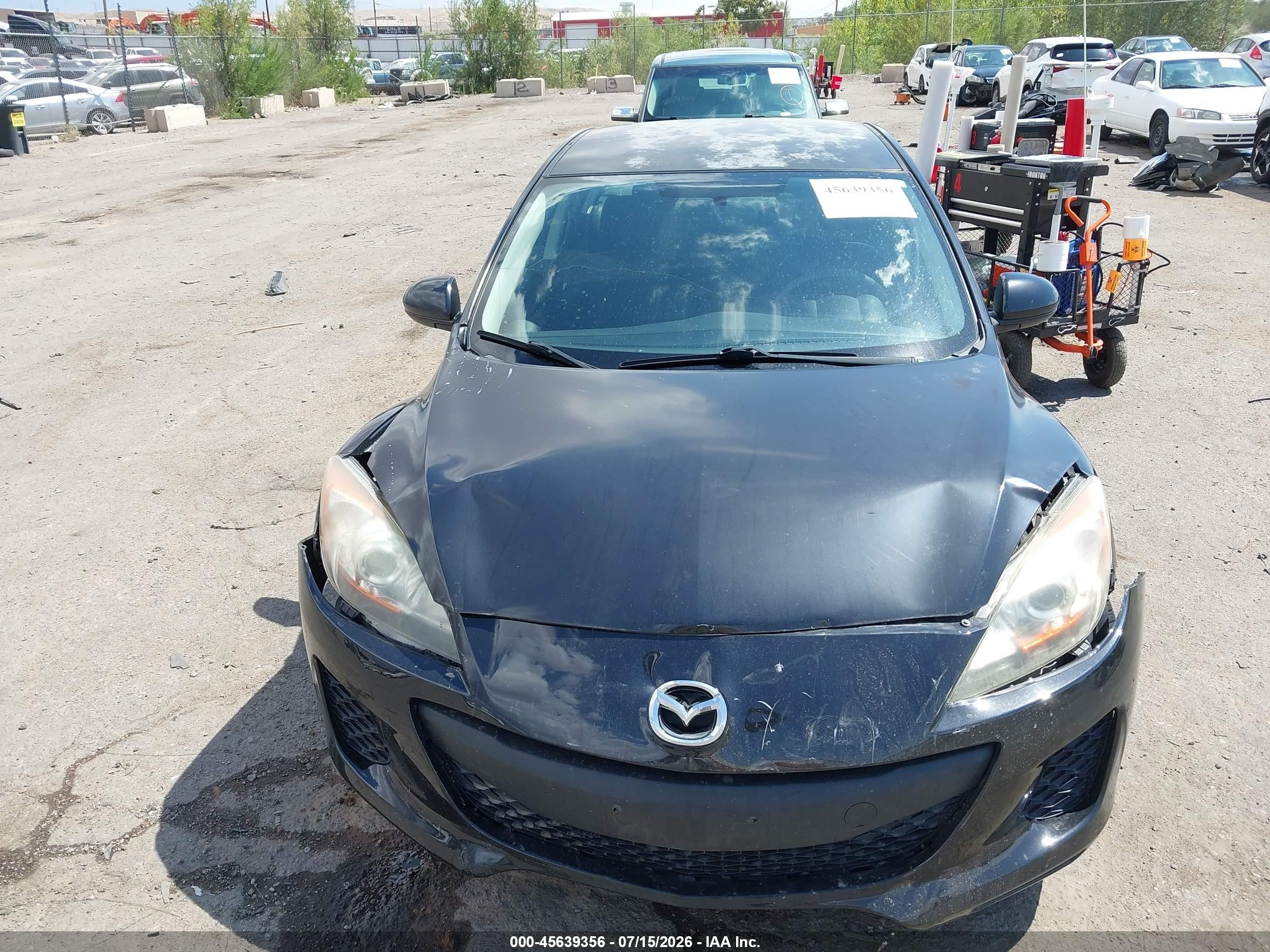 2012 Mazda Mazda3 I Sport Black vin: JM1BL1UG7C1590497