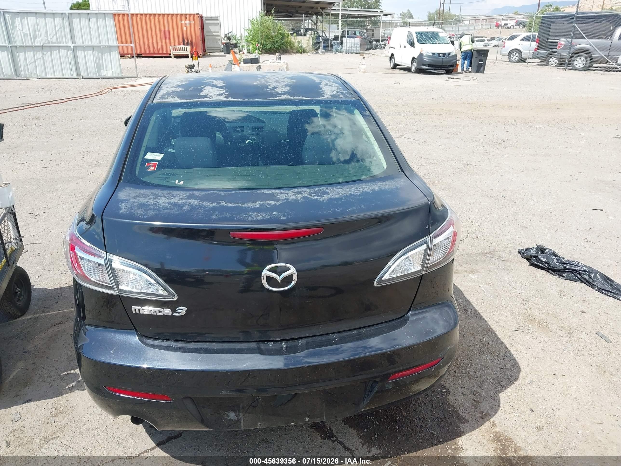 2012 Mazda Mazda3 I Sport Black vin: JM1BL1UG7C1590497