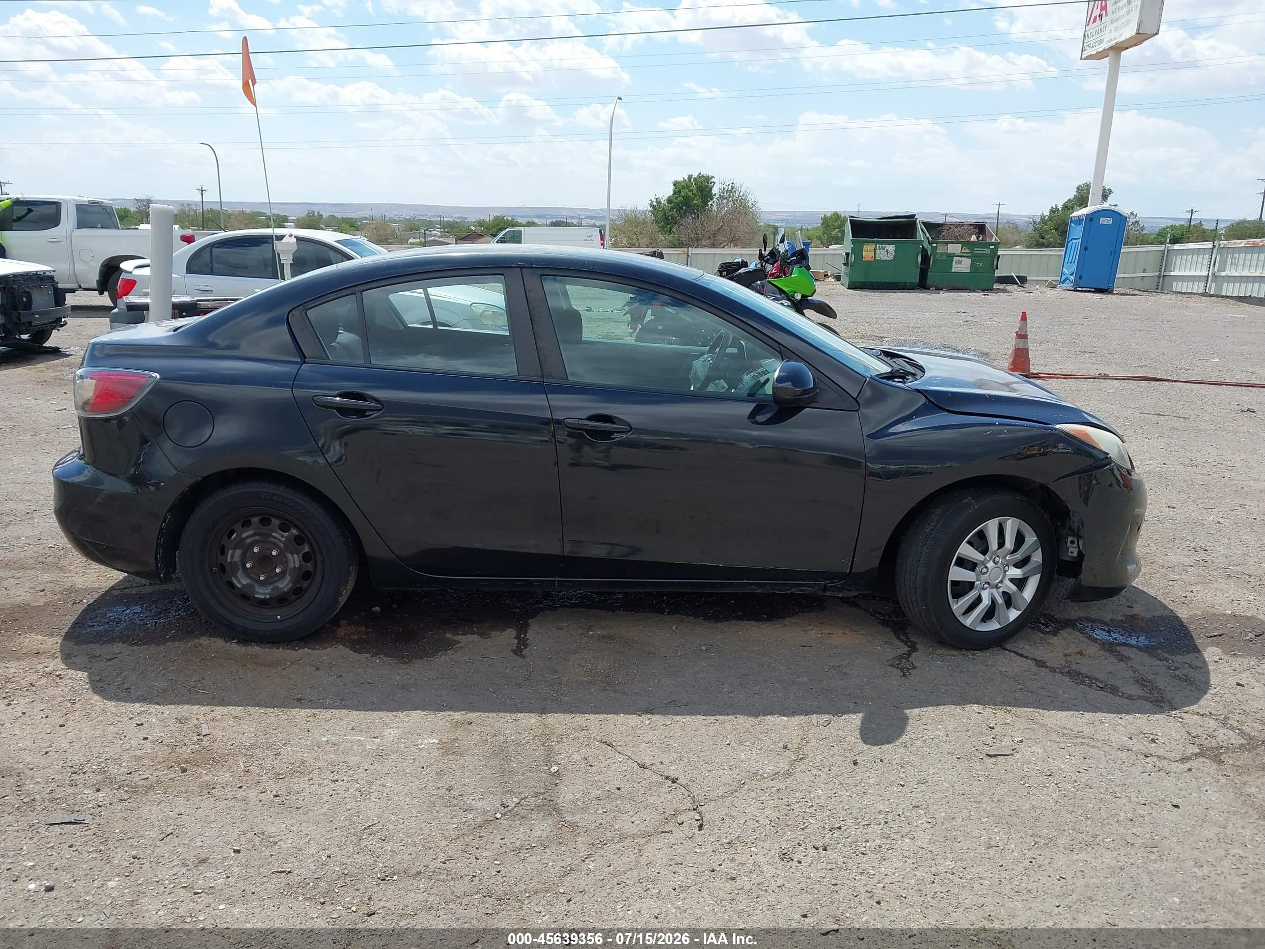 2012 Mazda Mazda3 I Sport Black vin: JM1BL1UG7C1590497