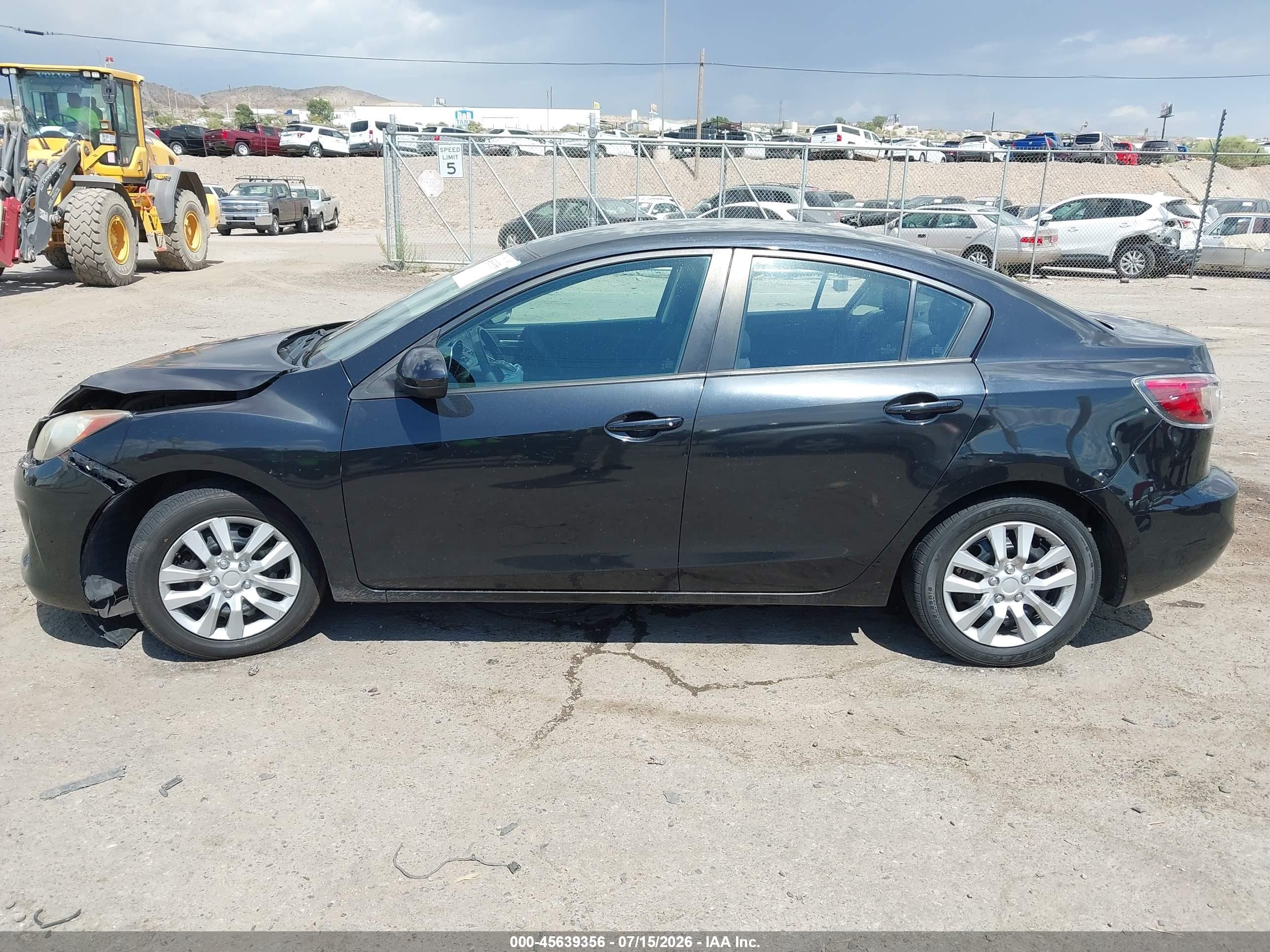 2012 Mazda Mazda3 I Sport Black vin: JM1BL1UG7C1590497
