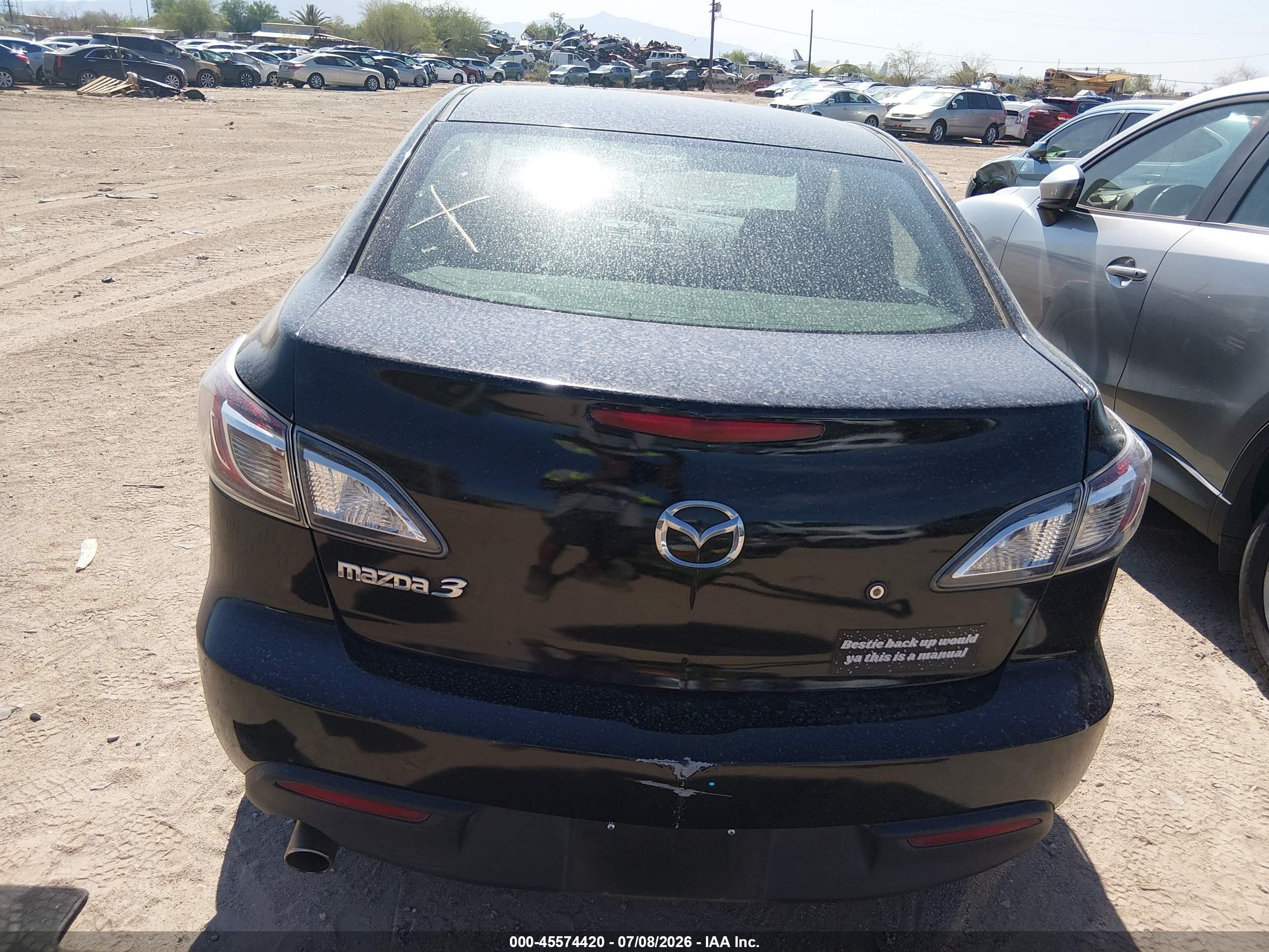 2011 Mazda Mazda3 I Sport Black vin: JM1BL1UG8B1464289
