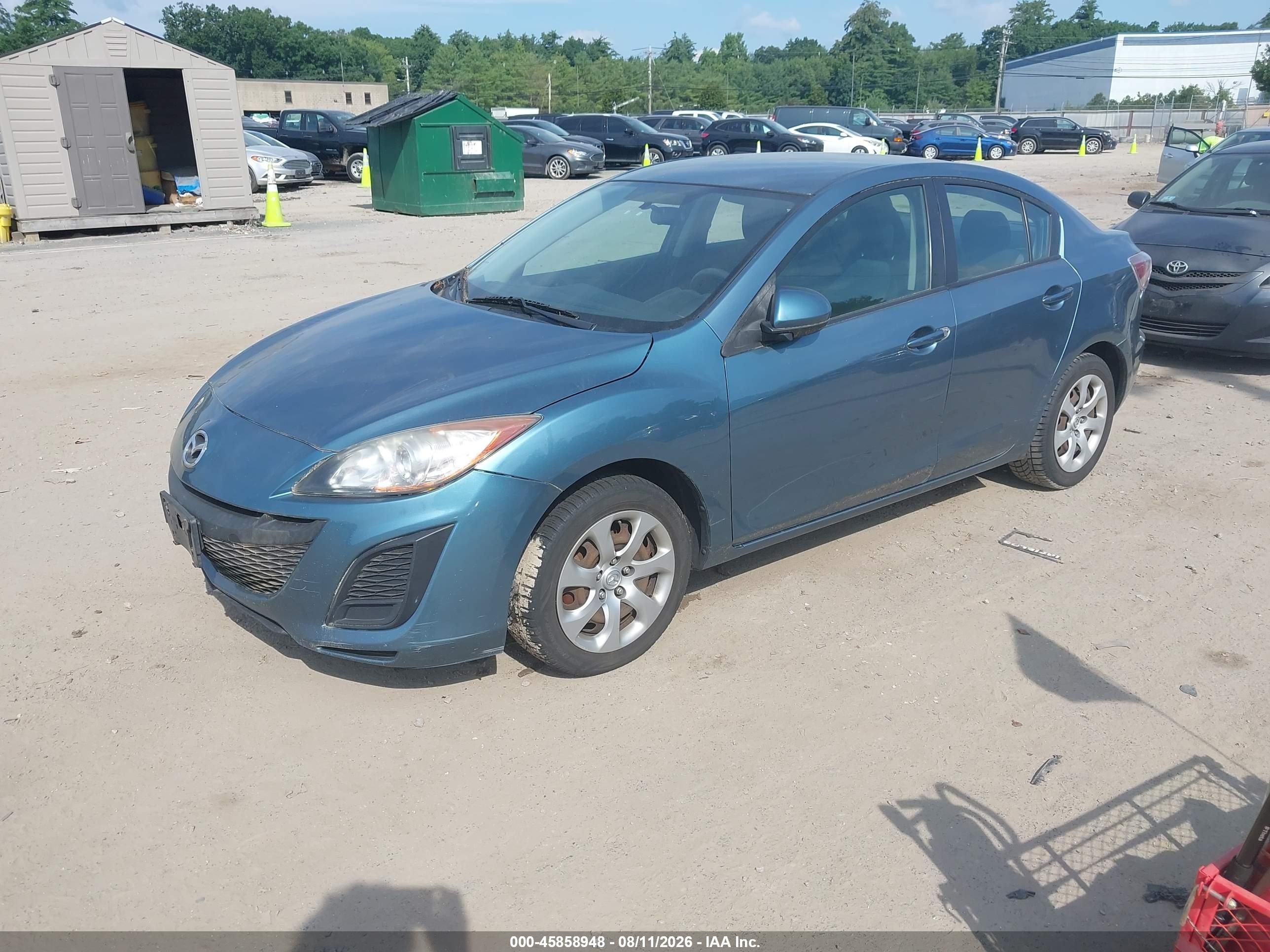 2011 Mazda Mazda3 I Sport Blue vin: JM1BL1UG9B1442348