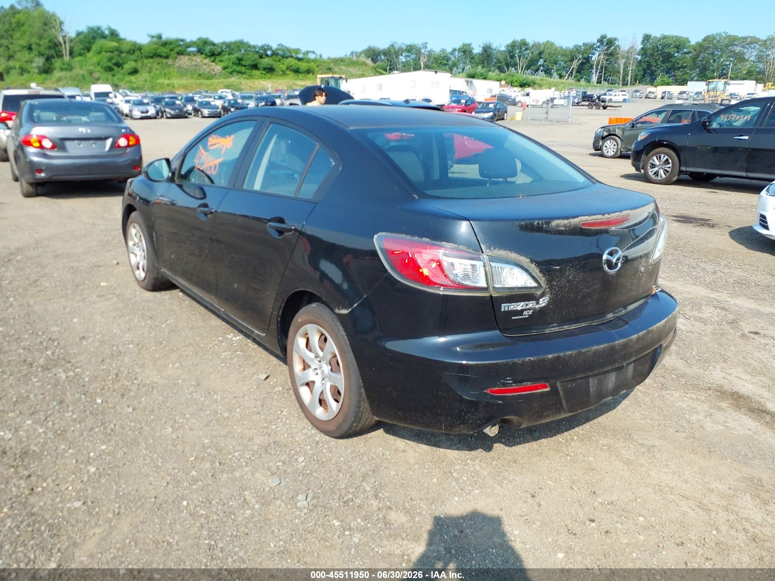 2012 Mazda Mazda3 I Sport Black vin: JM1BL1UG9C1508558