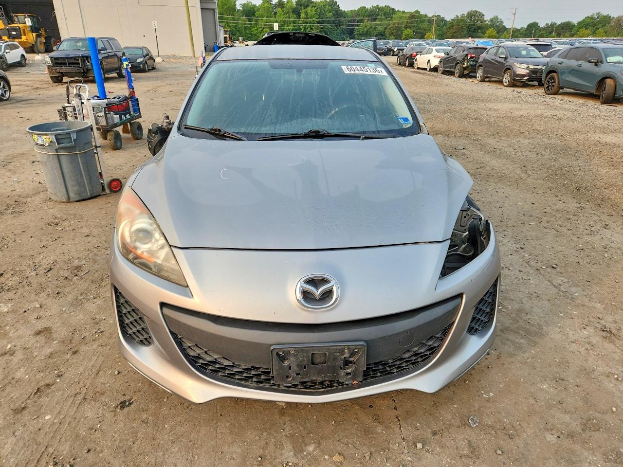 2012 Mazda 3 I Silver vin: JM1BL1UG9C1518054