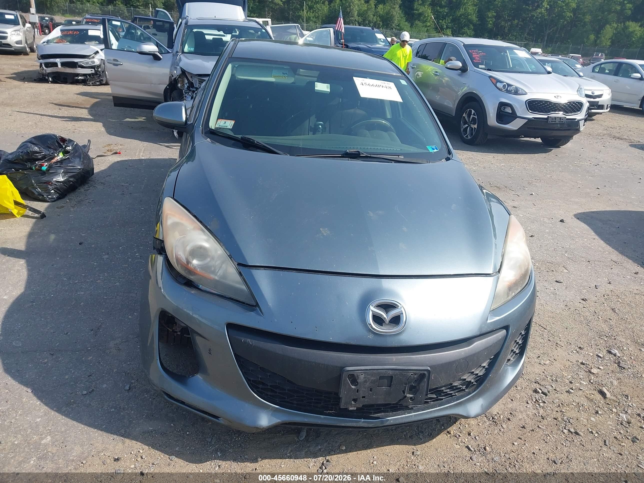 2012 Mazda Mazda3 I Sport Green vin: JM1BL1UG9C1521374