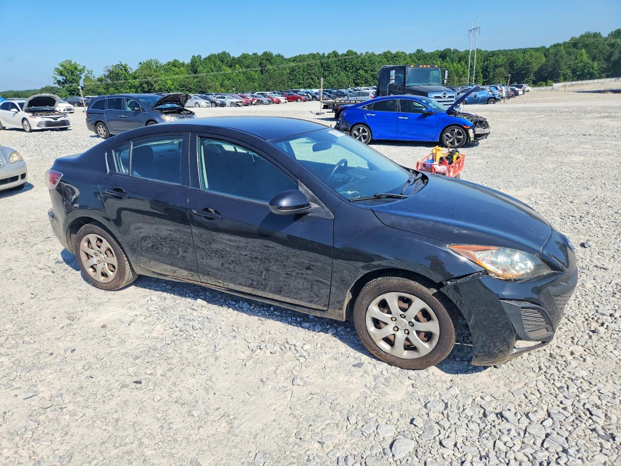 2011 Mazda 3 I Black vin: JM1BL1UGXB1398991