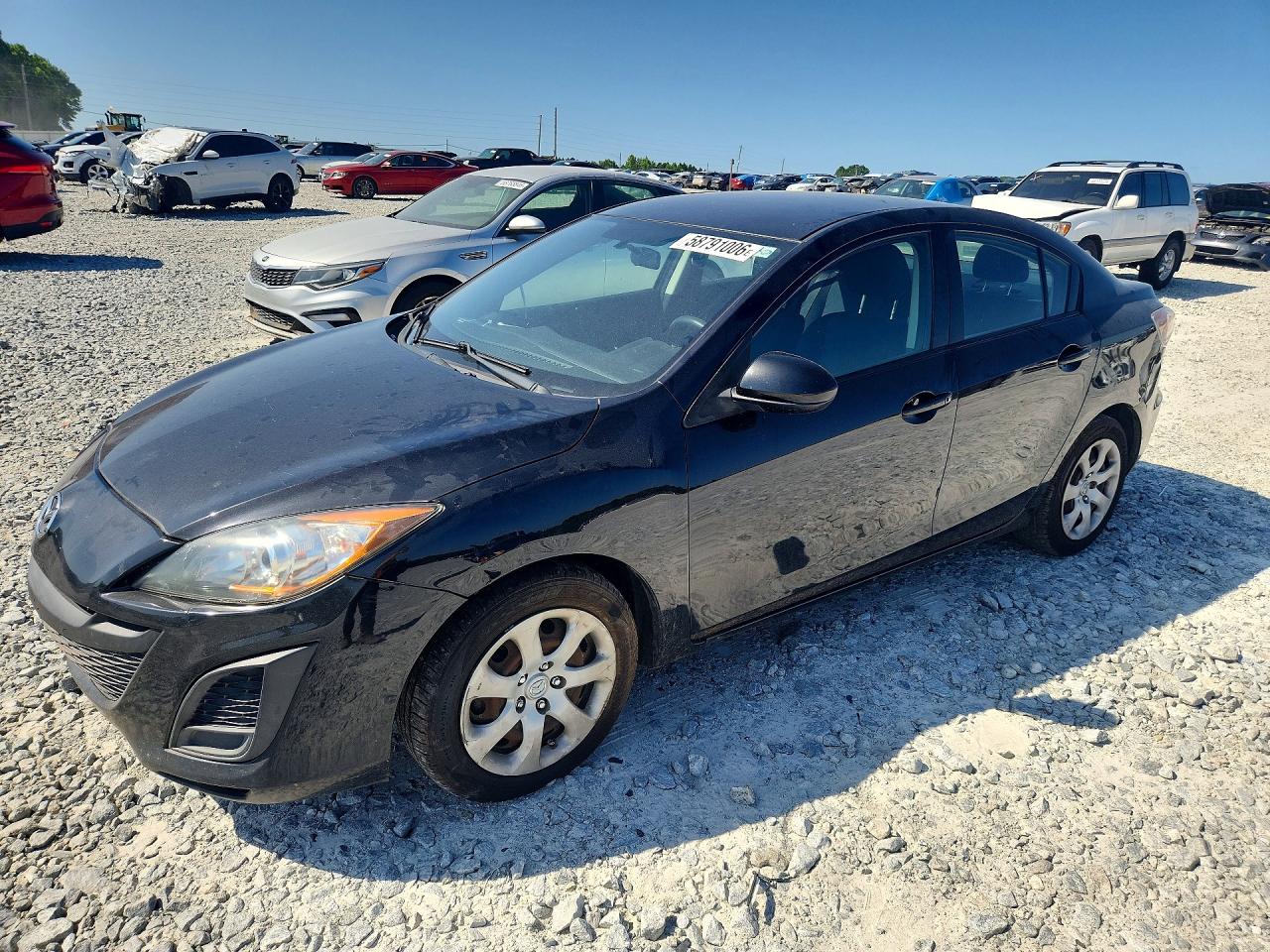 2011 Mazda 3 I Black vin: JM1BL1UGXB1398991