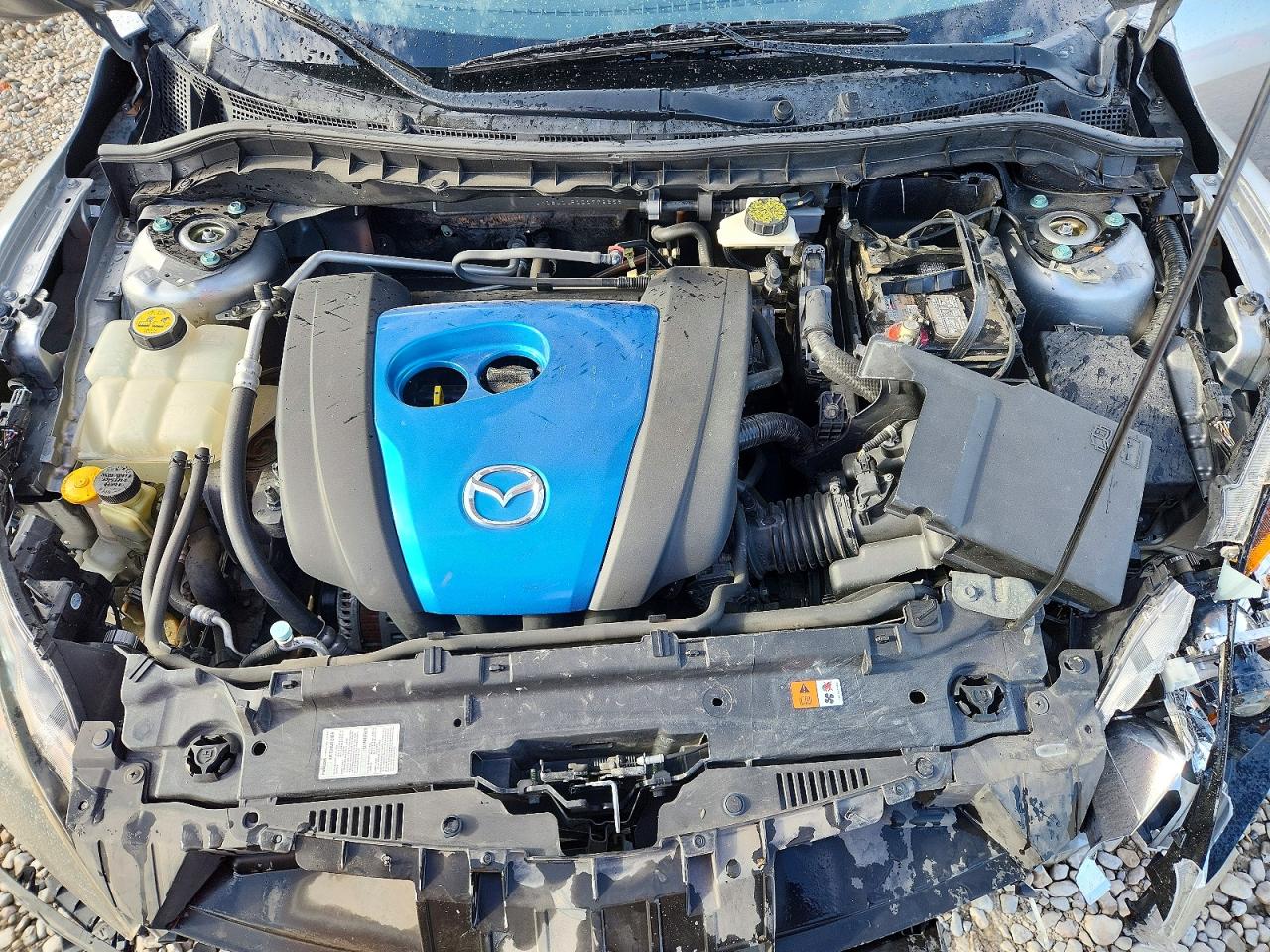 2013 Mazda 3 I Gray vin: JM1BL1UP1D1779258
