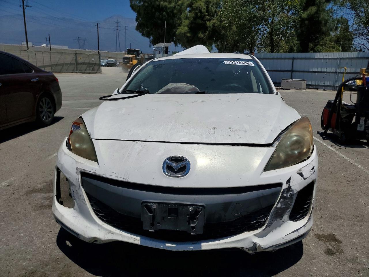 2013 Mazda 3 I White vin: JM1BL1UP3D1786034
