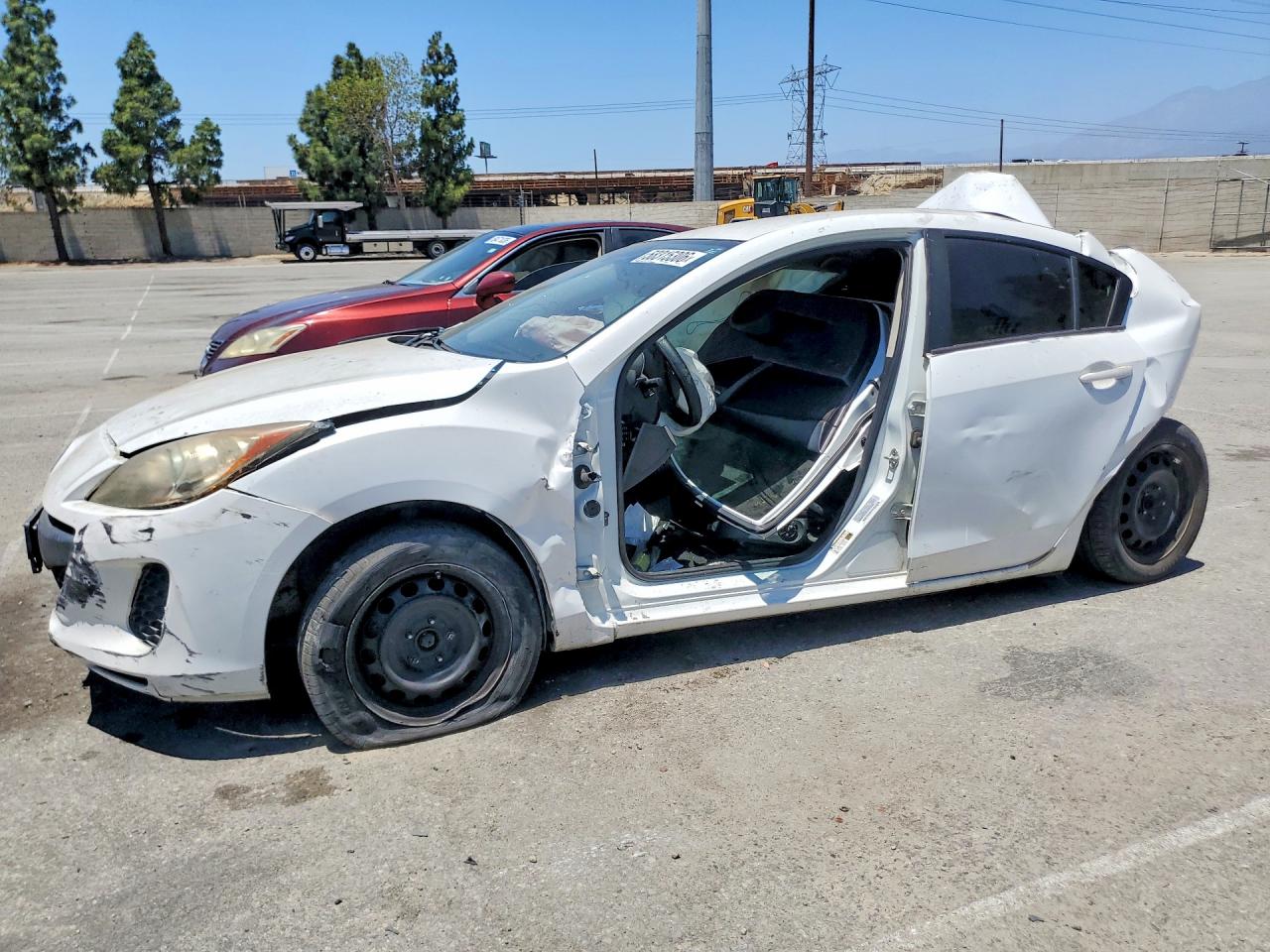 2013 Mazda 3 I White vin: JM1BL1UP3D1786034