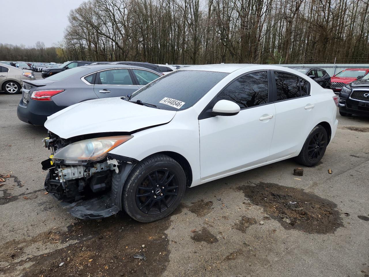 2013 Mazda 3 I White vin: JM1BL1UP4D1804816
