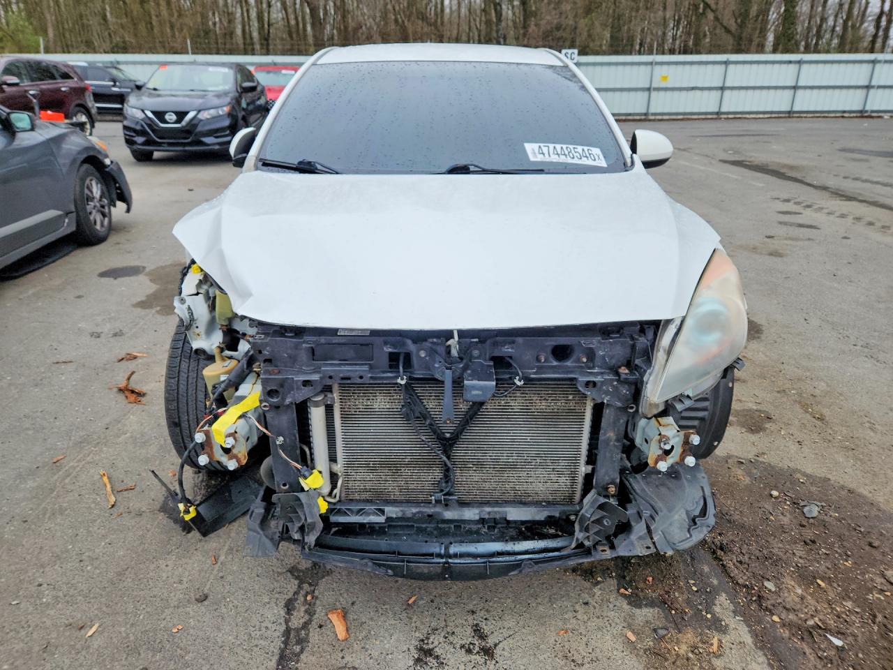 2013 Mazda 3 I White vin: JM1BL1UP4D1804816