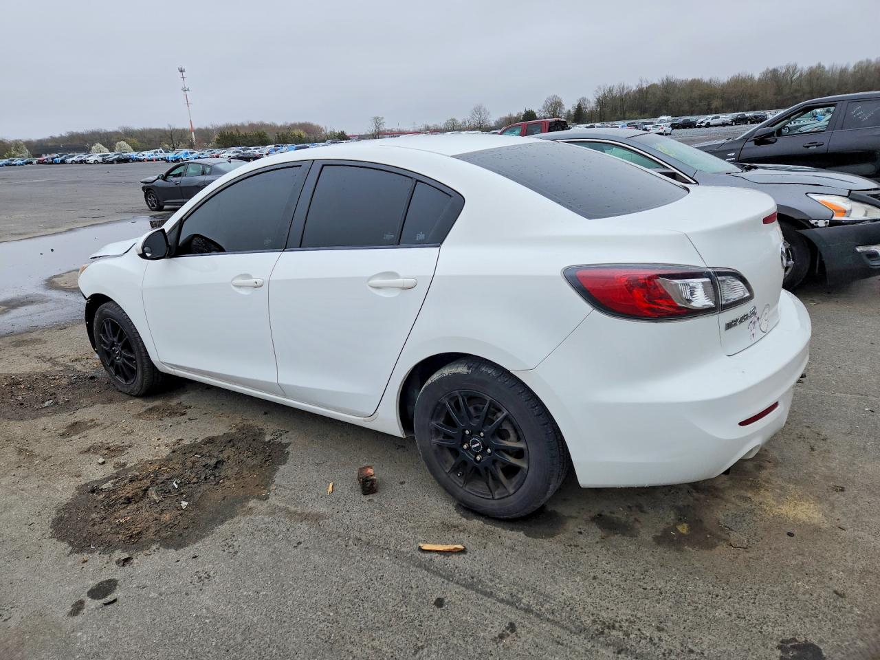 2013 Mazda 3 I White vin: JM1BL1UP4D1804816
