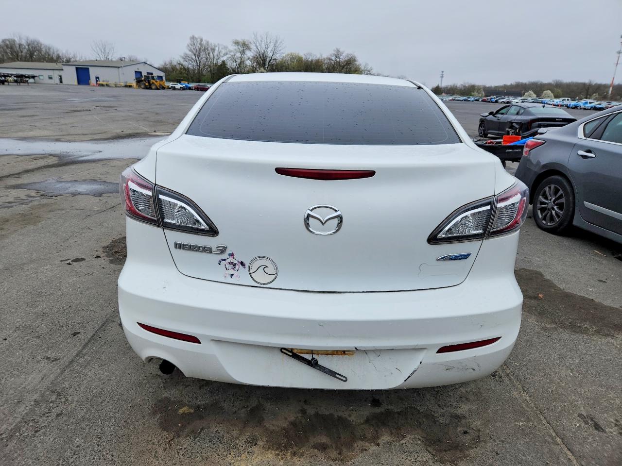 2013 Mazda 3 I White vin: JM1BL1UP4D1804816