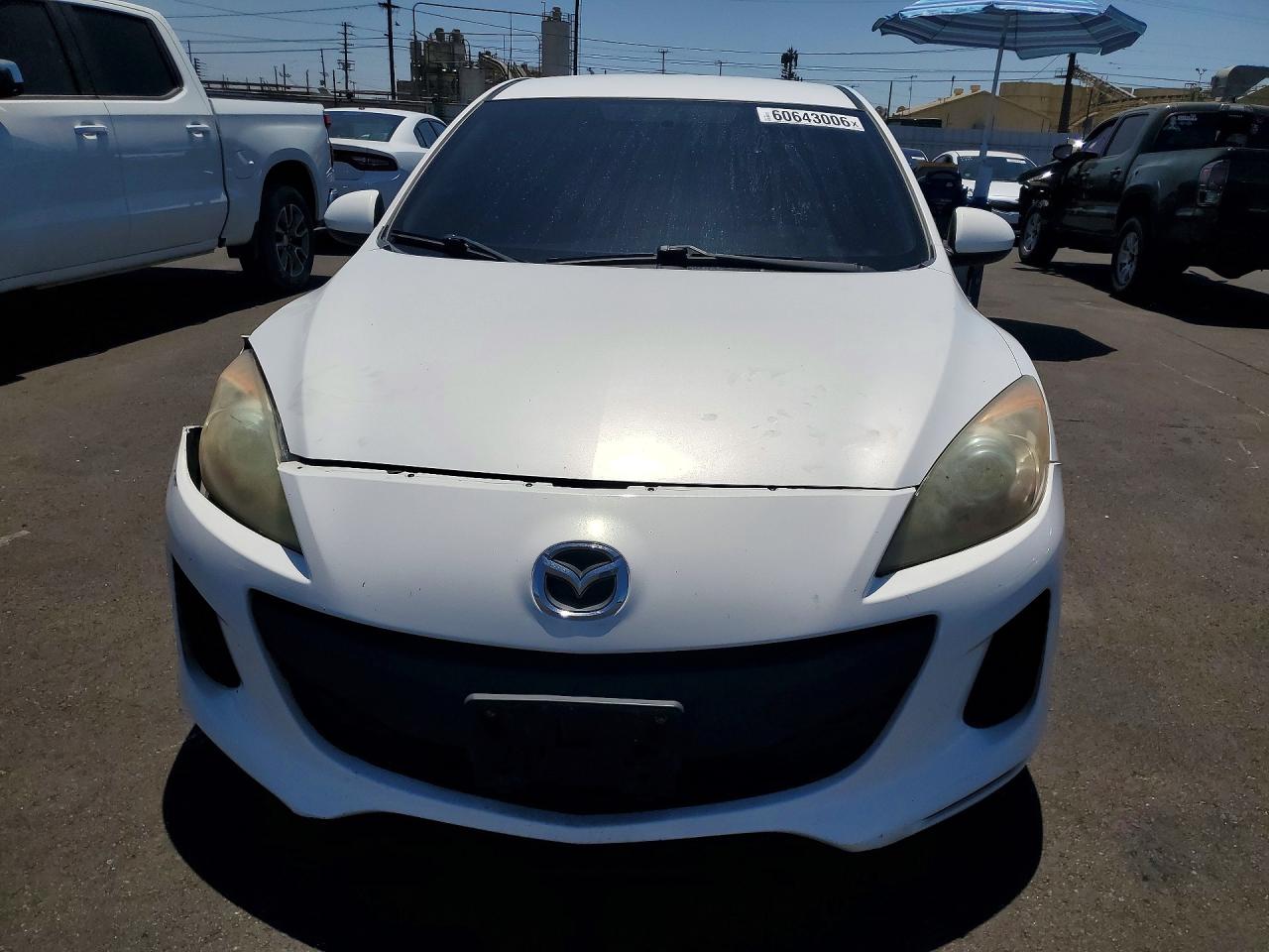 2013 Mazda 3 I White vin: JM1BL1UP5D1847139