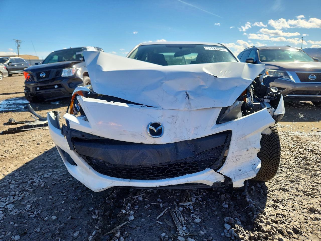 2013 Mazda 3 I White vin: JM1BL1UP6D1723901