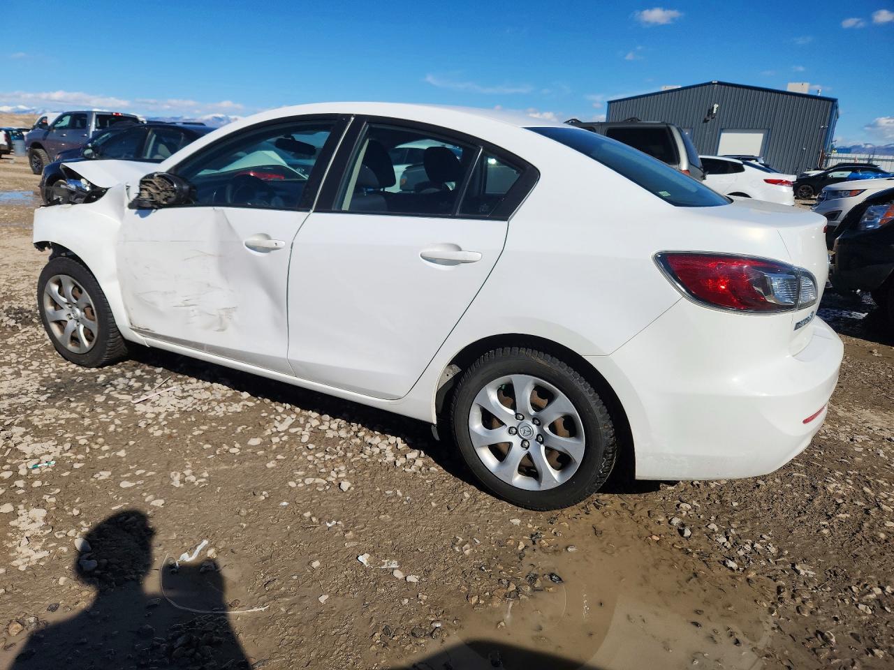 2013 Mazda 3 I White vin: JM1BL1UP6D1723901