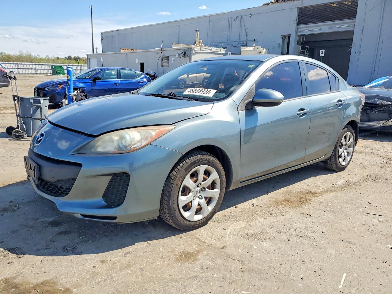 2013 Mazda 3 I Green vin: JM1BL1UP6D1807698