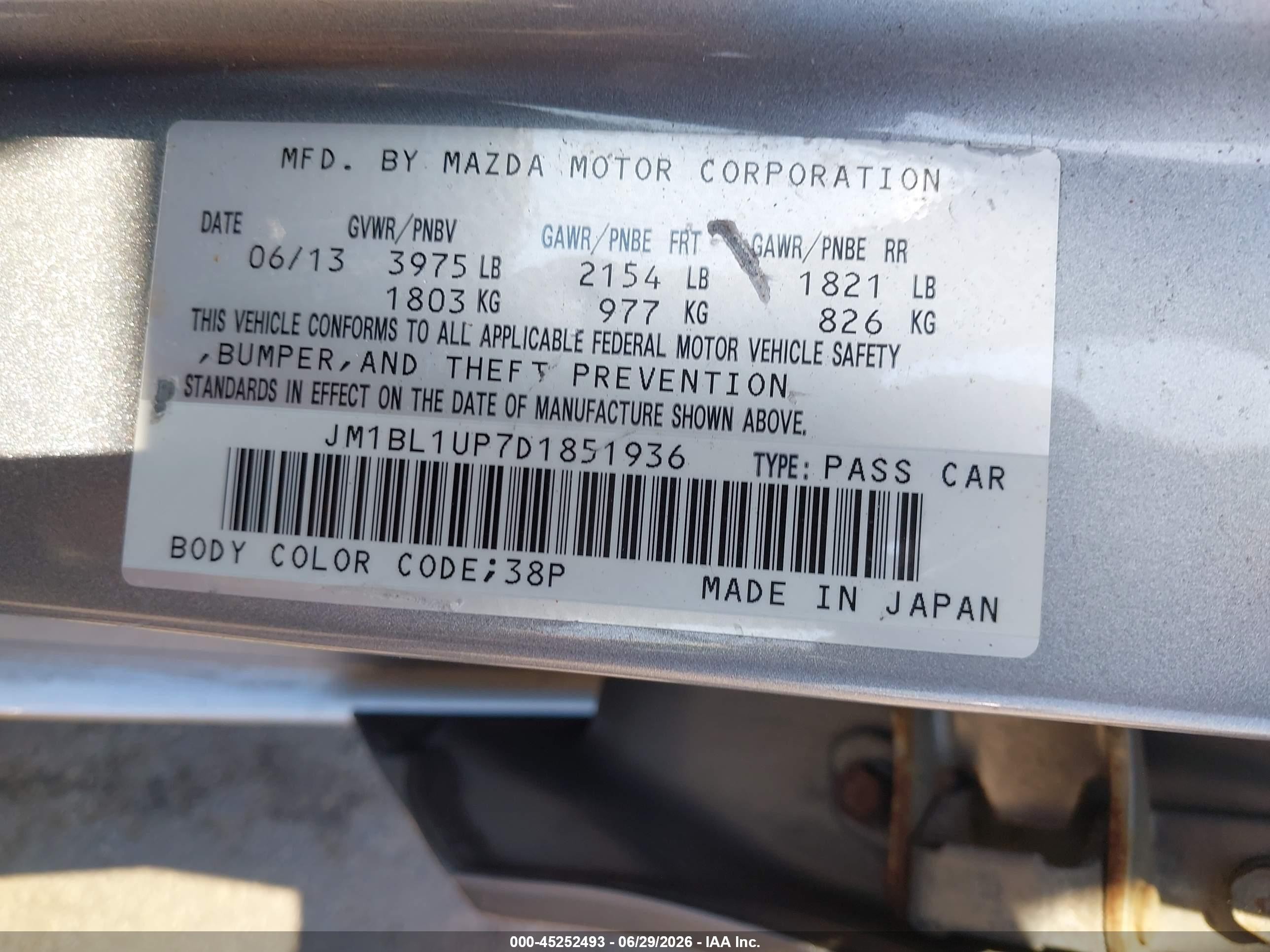 2013 Mazda Mazda3 I Sport Silver vin: JM1BL1UP7D1851936