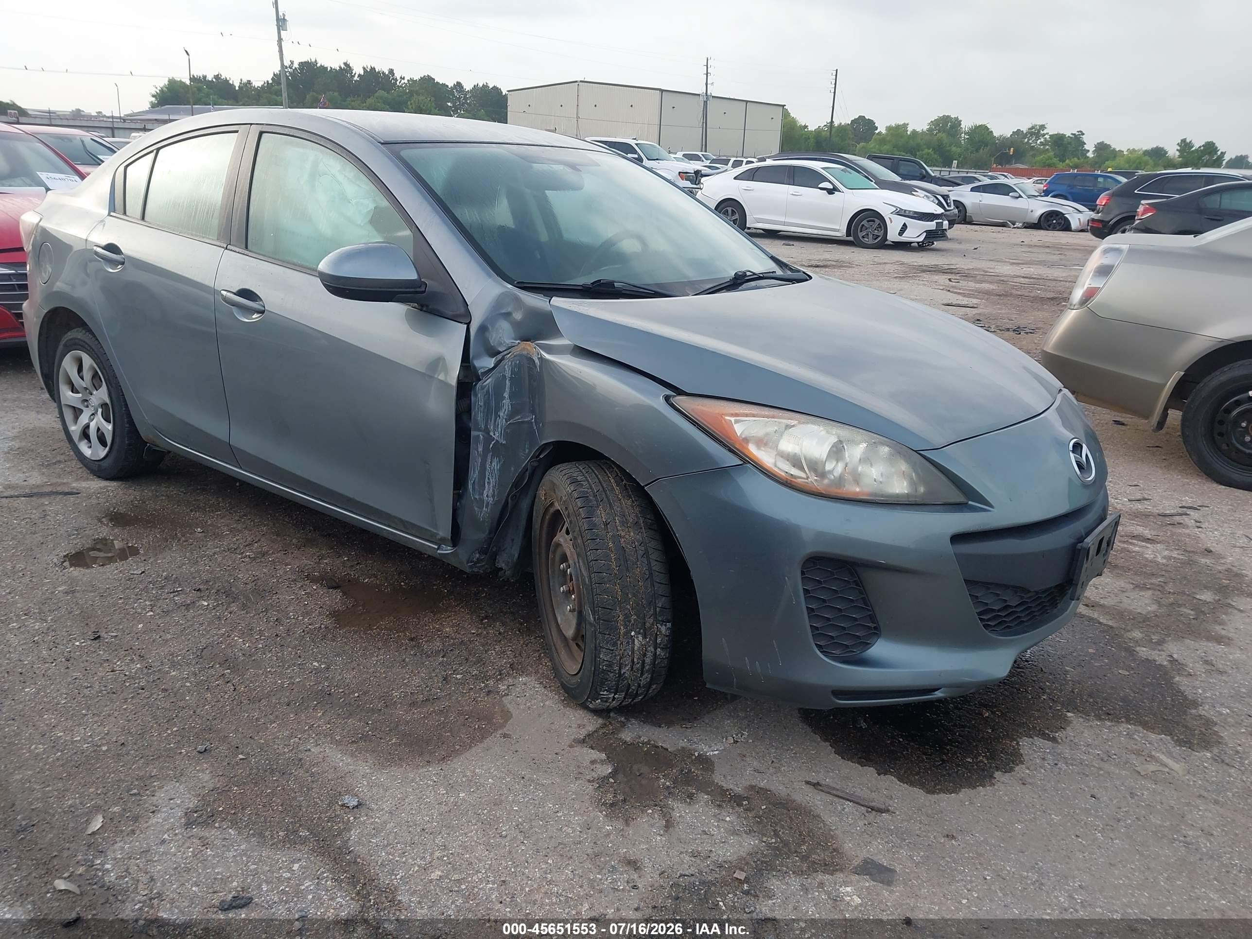 2013 Mazda Mazda3 I Sport Turquoise vin: JM1BL1UP9D1749800