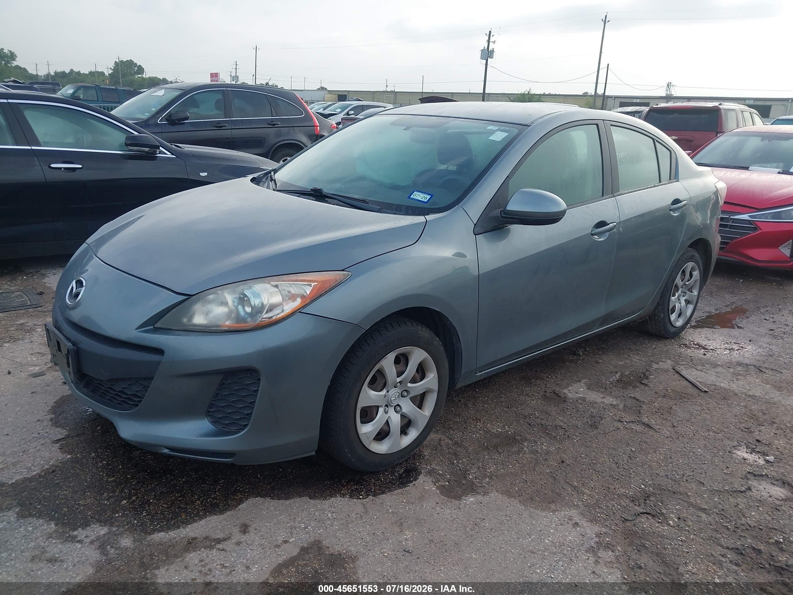 2013 Mazda Mazda3 I Sport Turquoise vin: JM1BL1UP9D1749800