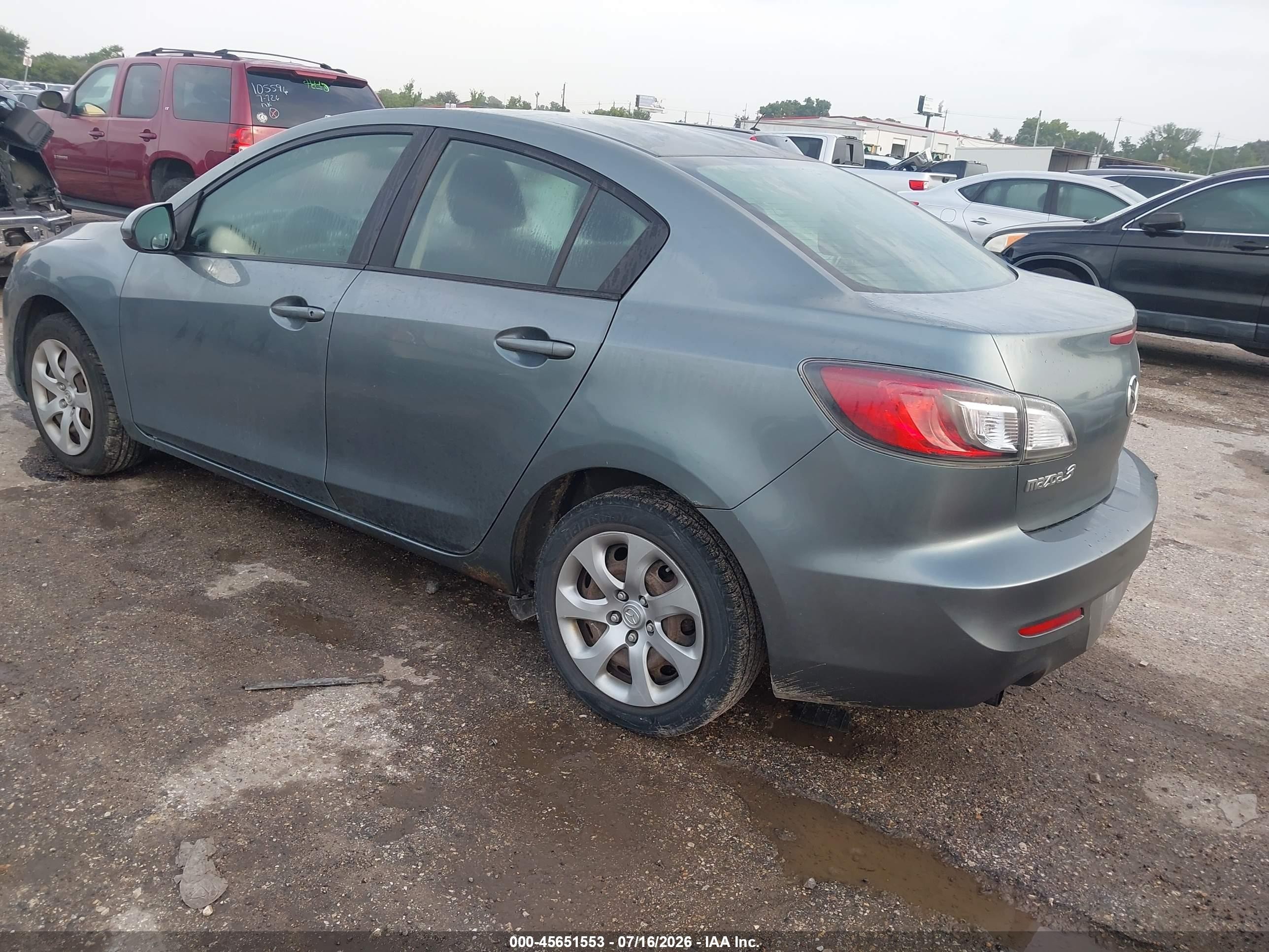 2013 Mazda Mazda3 I Sport Turquoise vin: JM1BL1UP9D1749800