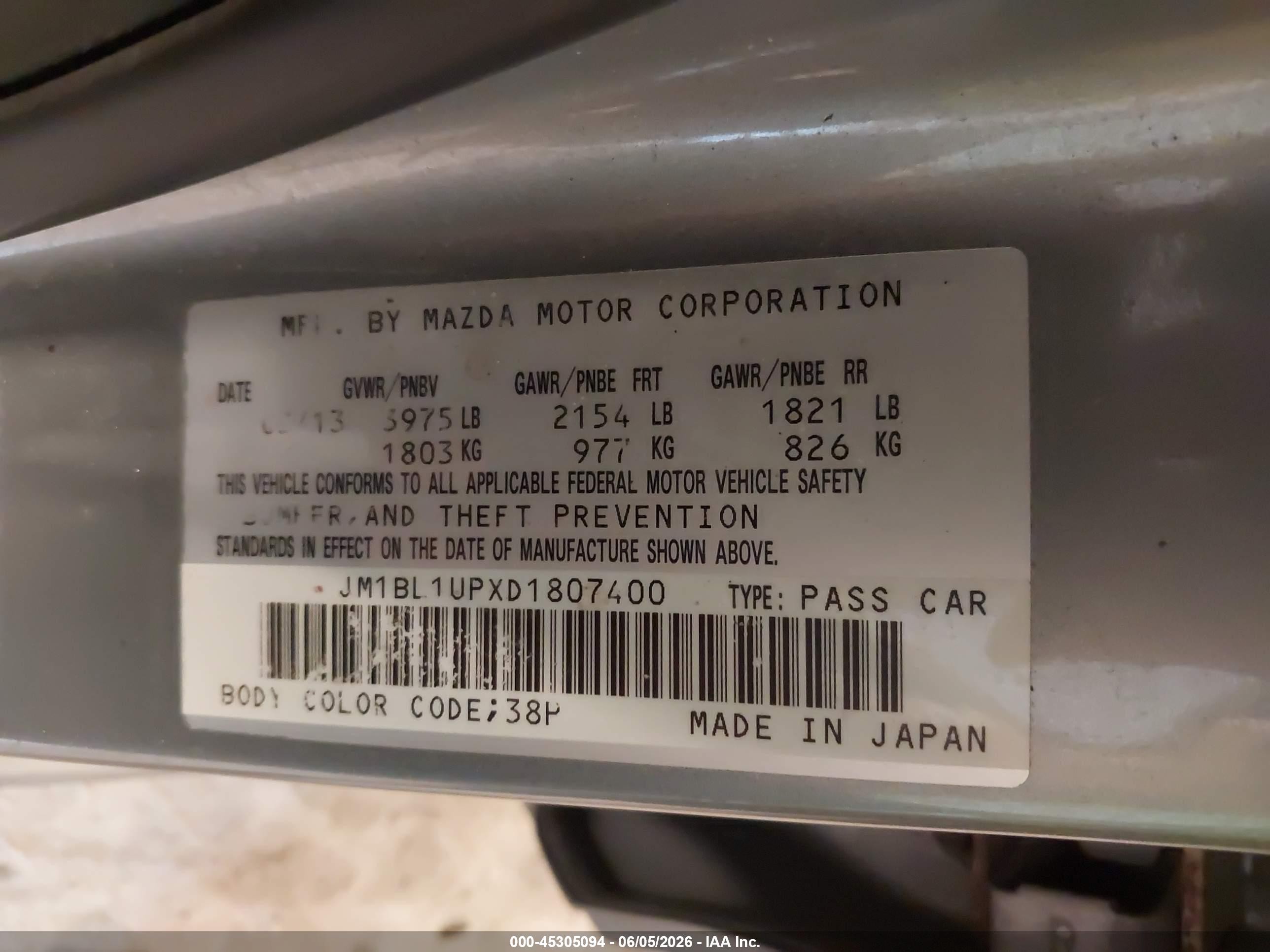 2013 Mazda Mazda3 I Sport Silver vin: JM1BL1UPXD1807400